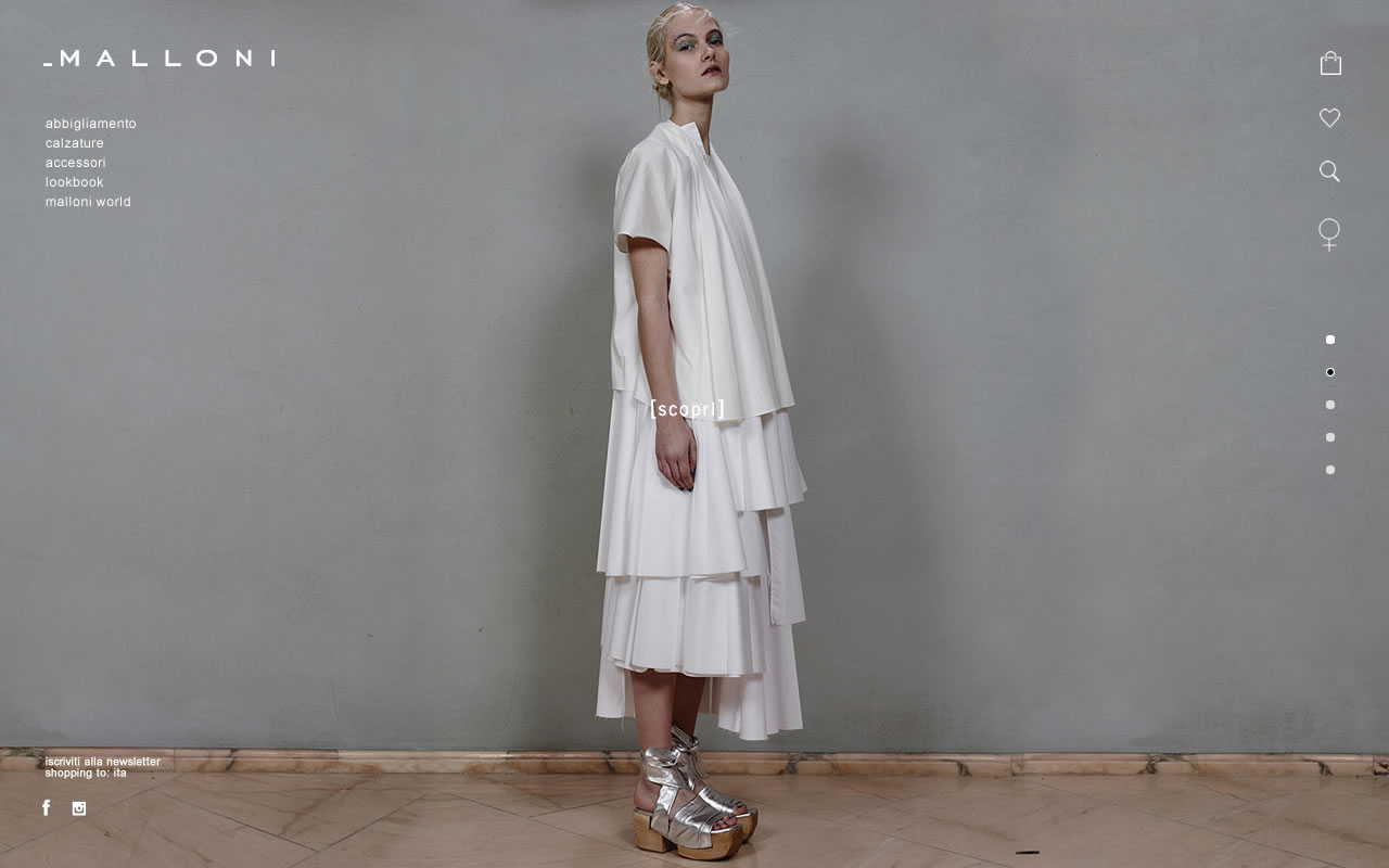 MALLONI LANCERA’ LA NUOVA BOUTIQUE ONLINE