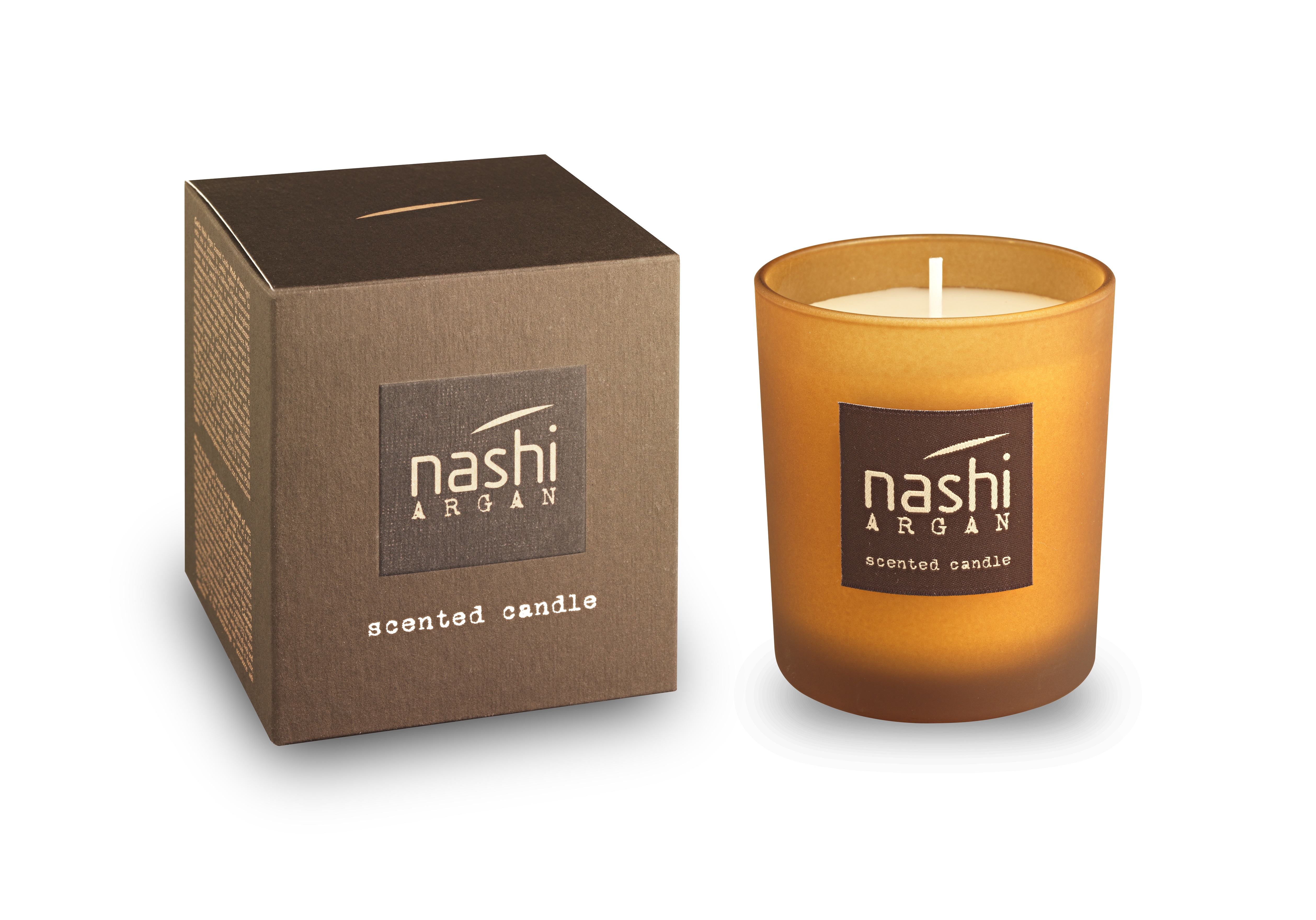 NASHI ARGAN SCENTED CANDLE:  perfetta per accendere la casa di una calda atmosfera!