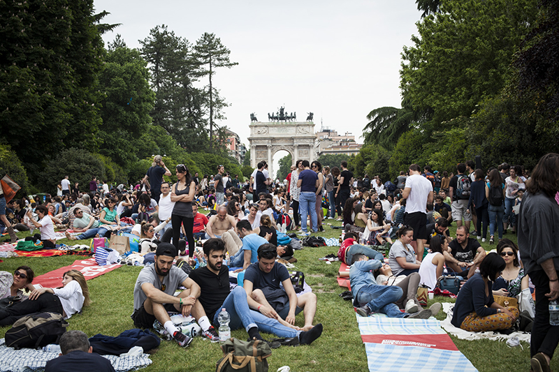 Pixel-Picnic, il picnic lungo 1 chilometro al Parco Sempione