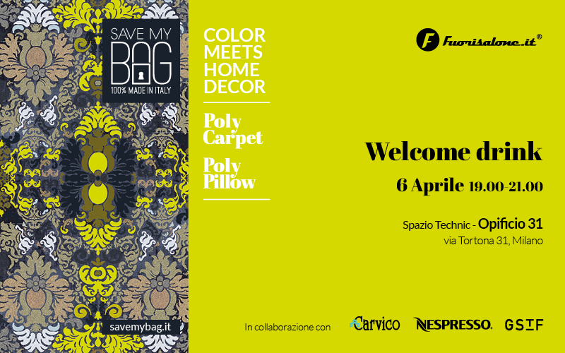 Save My Bag al Fuorisalone: color meets home decor