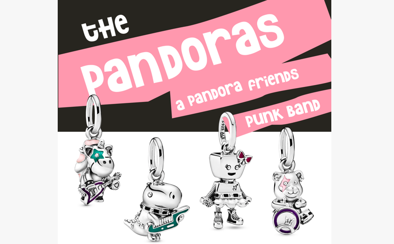 The Pandoras: la punk banda dei Pandora Friends I Pandora Friends sono diventati punk! Con i loro strumenti, il trucco e gli abiti borchiati, sono pronti per il palcoscenico. Edizione Limitata.