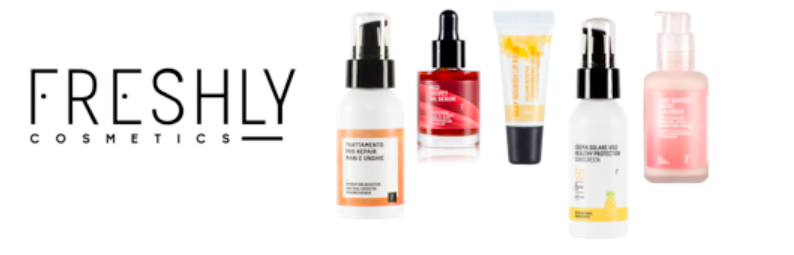 l Beauty Case sulla neve di Freshly cosmetics: mani, labbra, viso idratati e protetti dal sole